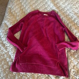 Old Navy Purple ish  Pink Crewneck Knit Sweater Size Medium  Oversized Fall